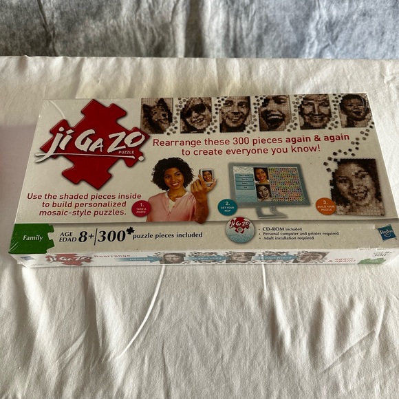 HASBRO JI GA ZO CREATE YOUR OWN MOSAIC STYLE PUZZLE GAME NIGHT PARTY - Picture 10 of 11